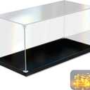 Acrylic Display Case for Collectibles Assemble Clear Acrylic Display Box for Lego Alternative Glass Case for Showcasing Figures Doll Toys Home Storage(12x8x8 inch, 30x20x20 cm)