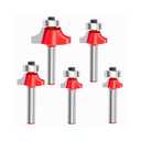 Keyhole Router Bits Set, 1/4" Shank Router Bit Set 6 pcs Router Bit Set 1/4 & 5/16 & 3/8 & 9/16 & 1/2 & 5/8 Inch Blade Diameter