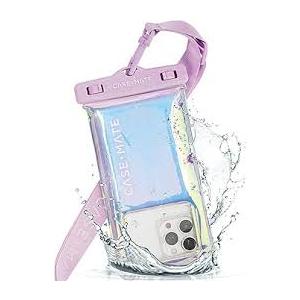 CaseMate 2 Pack Soap Bubble IP68 Waterproof Phone Pouch  Floating Waterproof Phone Case w/Crossbody Lanyard  Compatible w/All Devices, Touchscreen Friendly  Iridescent