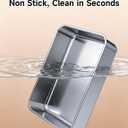 Stainless Steel Cat Litter Box, Extra Large XL Odor Free Metal Litter Box with High Sides Lid, Open Top Litter Pan Include Scoop Easy Cleaning Kitty Cat Box Anti-Urine Leakage, Non-Sticky