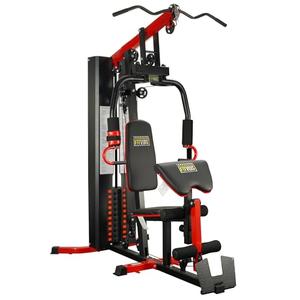 Fitvids Multifunctional Home Gym Equipment with 122.5 lbs Weight Stack - Full Body Workout Weight Machine Black