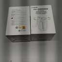 2 x AUVON Large Pill Organizer, Pill Dispenser for Holding 6 Various Vitamins, Pill Box Case with Anti-Mixing & Wide Opening Design, Easy to Retrieve Meds, Includes 20 Pcs Stick-on Labels (Black)