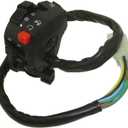 DJ-Motor 12 Wire 5 Fuction Male Plug Handle Switch Choke Lever Assembly for 110cc 125cc 150cc 200cc 250cc Quad ATV Taotao Sunl Roketa