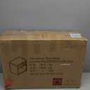 Yusong Night Stand, Wood Fluted Nightstand, 22" Large Bedside Table End Table with Faux Marble Wood Top, Modern Night Stands with Drawer Storage for Bedroom Living Room, Natural Oak