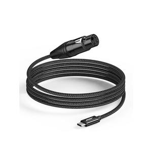 CableCreation XLR to USBC Recording Cable 3ft,XLR Female to USB Type C for Professional Recording, Not Speakerphone Cable, Do Not Used in Reverse