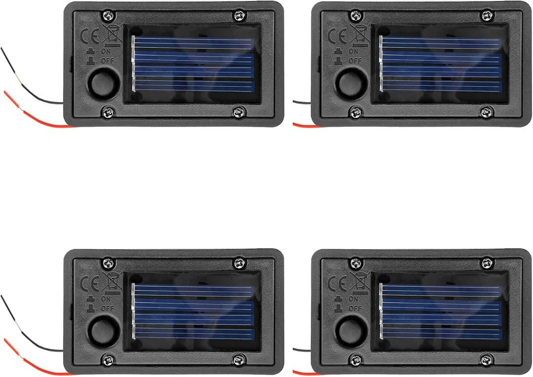 Battery Box, Solar Lantern Light Replacement Parts Top for Outdoor Hanging Lanterns Container Home Solar Lamp Hanging Lantern Led Accessories DIY Garden Decor (4PCS)