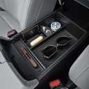 Center Console Organizer Compatible with 2025 2026 Nissan Murano SV/SL/Platinum Accessories, Custom-fit Armrest Storage Box Double-Layer Insert Tray Secondary Compartment Coin Holder ABS