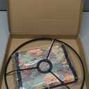 Lampshade E27 Vintage Bamboo Lampshade Flower Pattern Lantern Shade Cover Light Accessory for Pendant Table Lamp Floor Light (C)