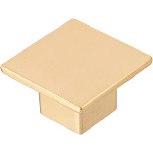 Ilyapa Wide Square Cabinet Knob, Gold 10 Pack 1 inch Kitchen Cabinet Knob Drawer Pull Handle Hardware