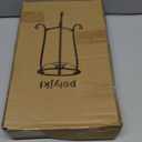 16" Tall Gazing Ball Stand for 10-12 inch Balls, Black Metal Gazing Globe Display Holder Stands for Outdoor Garden Clearance, 9" L x 9" W x 16" H