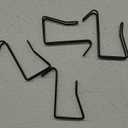 Wire Cubicle Hook Pack, Panel Wall Wire Hooks for Cubicle Accessories, Cubicle Wall Hooks, Cubicle Coat Hook & Organizer for Clothing, Hats, Bags, Pictures (Black, 4 Pack)