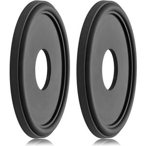 Molded PU Ceiling Medallion for Light Fixtures and Ceiling Fans, 13.1"OD x 4"ID x 1"P (Fits Canopies up to 10.25") Black