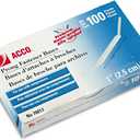 ACCO Premium Prong Bases for Standard 2-Hole Punch, 1-Inch Capacity, 100 Pack (70013)