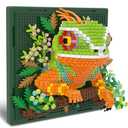 BseSparklion Chameleon Animal 3D Wall Art Micro Mini Building Blocks Set, Unique Home Wall Decor or Table Display, No Compatible with Lego, Ideal Gift Toy for Adults & Boys Girls 14+ (1376 PCS)