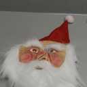 HENGYUTOYMASK Christmas Santa Claus Latex Mask with white beard and hat Costume Realistic Full Face Mask Cosplay Props