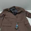 VENNYNG Men's Tweed Jacket with Elbow Paths Single Breasted Blazer Vintage Coat Tailored Fit Two-Buttons (X-Large, Herri Brown)