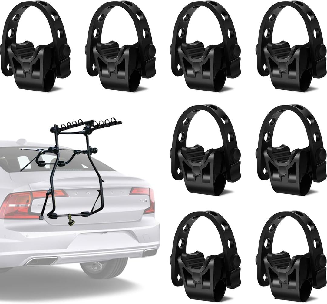 Fabbay 4 Pcs Bike Rack Straps Replacement Bicycle Hitch Strap Cradle Car Rack Parts Bike Carrier Mount Rubber Strap for SUV Truck Minivan Hatchback Sedan Accessories (1 Inch Trailer Hitch)