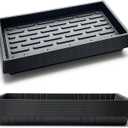 RooTrimmer 20 Pack Shallow 1020 Trays No Holes, Heavy Duty Reusable Seed Starter Flat Seedling Tray for 72/128 Cell Plug Tray, Transplant, Microgreen & Seed Germination (21"×11", 1.6" Deep, TD538)