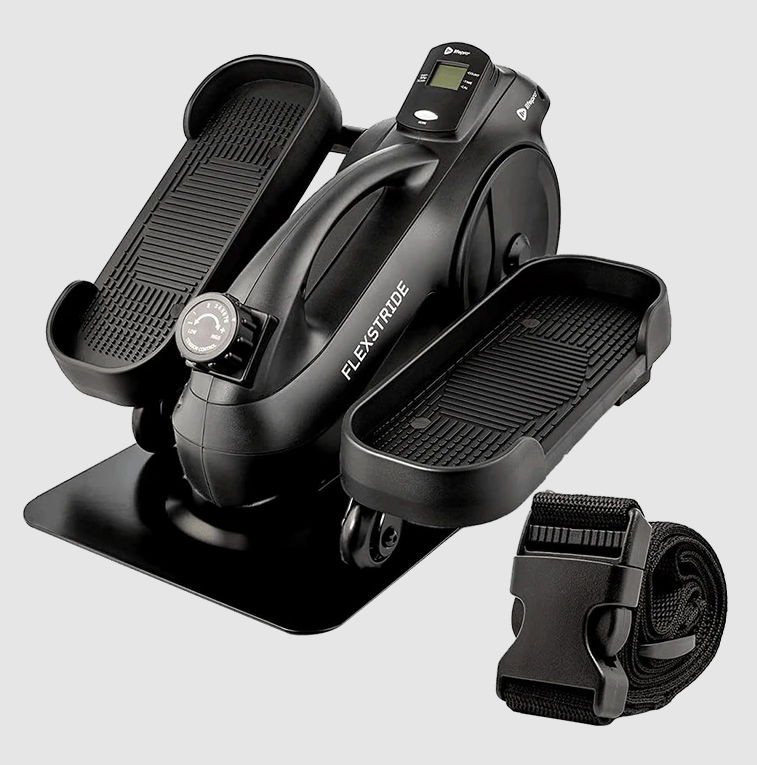 Lifepro FlexStride Under Desk Elliptical Exercise Machine – Compact Motorized Pedal Exerciser - Black