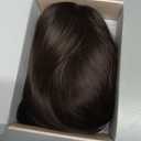REECHO 11" Short Bob Wig with bangs Synthetic Hair for White Black Women Color: Dark Brown