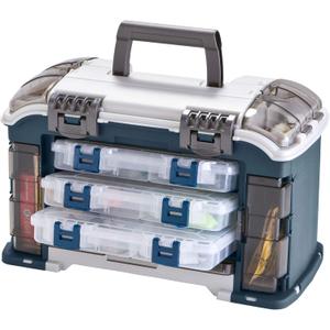 Plano Angled Tackle System with Three 3560 Stowaway Boxes, Fishing Tackle Storage, Premium Tackle Storage, One Size