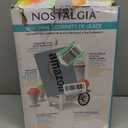 Nostalgia Snow Cone Shaved Ice Machine - Retro Table-Top Slushie Machine Makes 20 Icy Treats - Includes 2 Reusable Plastic Cups & Ice Scoop - White