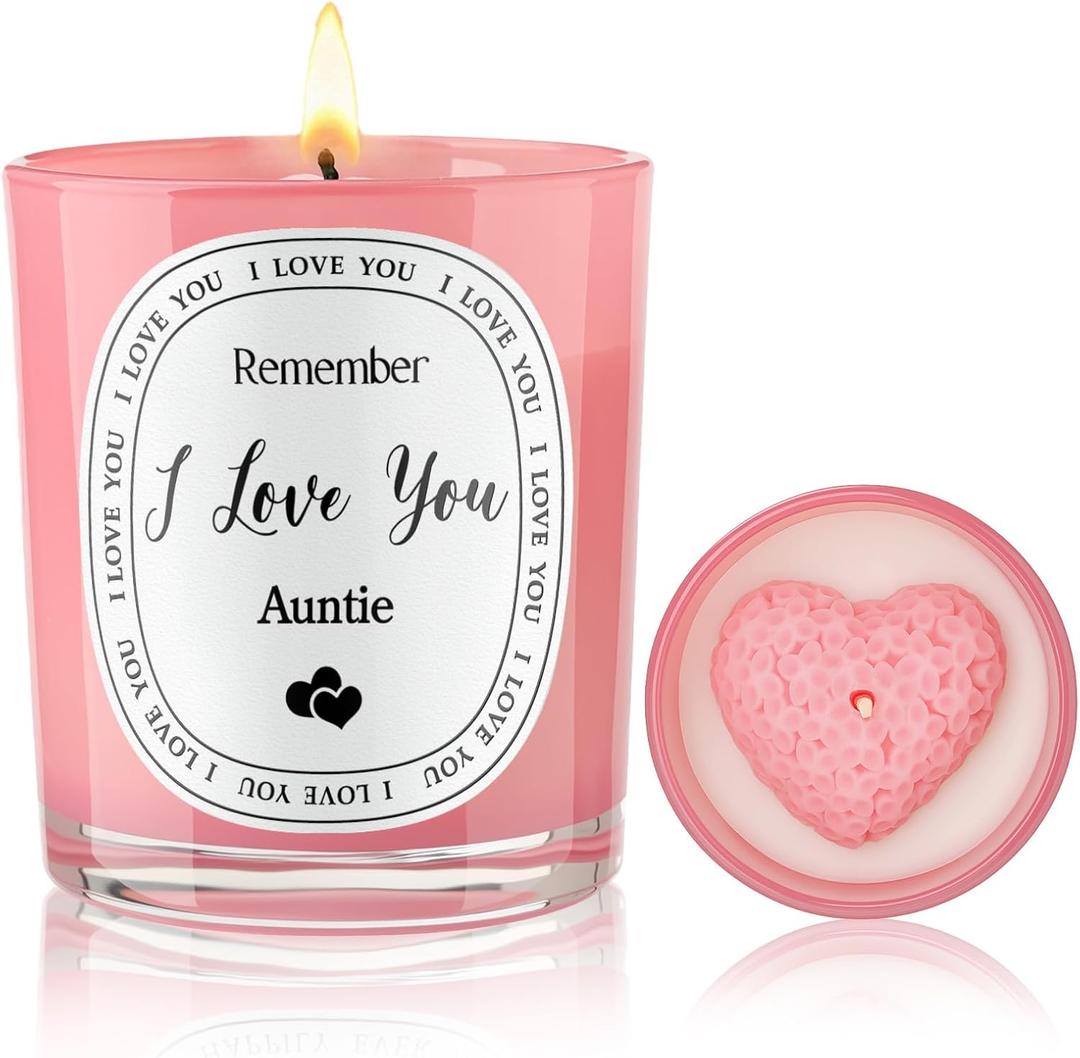 Aunt Mothers Day Gifts - Best Aunt Ever Candle, Funny Scented Candle for Auntie, Unique Birthday Gifts Ideas from Niece Nephew, Lavender Scented Candle 6oz