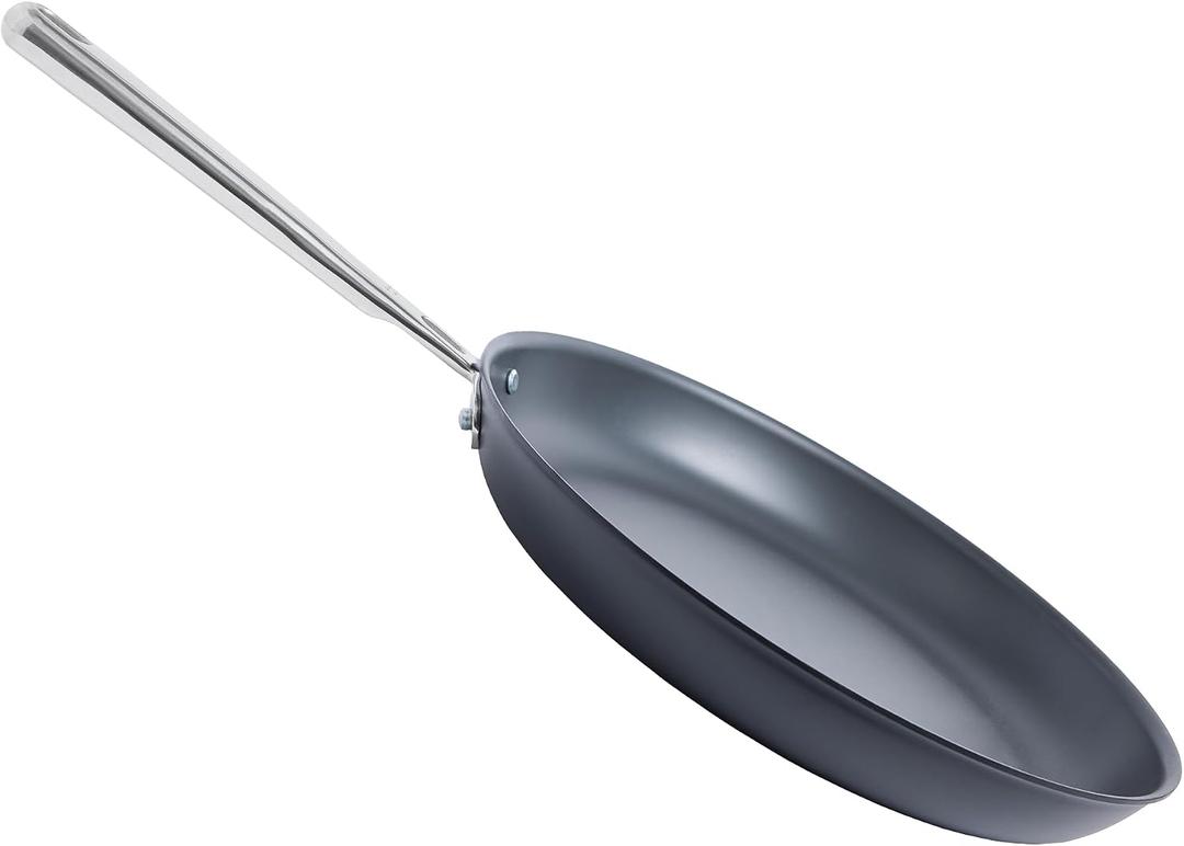 Misen 12 Inch Pre-Seasoned Carbon Steel Fry Pan Lightweight, Even Heating, Heat Retention Oven Safe to 500F Ideal for Searing, Sauting, and Frying Versatile Durable, Easy to Clean