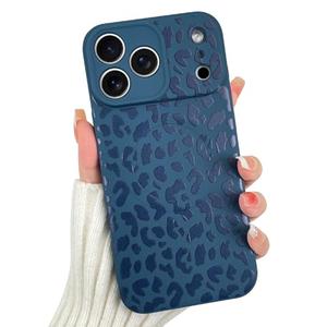 OOK Magnetic for iPhone 17 Pro Max Case, Silicone Blue Leopard Cute Pattern, Compatible with MagSafe Cheetah Print Camera Protection Shockproof Slim Phone Case for 6.9inch, Blue
