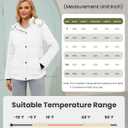 WULFUL Women's Winter Coats Lightweight Warm Thicken Puffer Jacket Waterproof Quilted Winter Jackets with Removable Hood (Large, White)