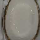 3 Tier Ceramic Fruit Bowl for Kitchen Counter with Metal Rack, Fruit Basket with Stand, Porcelain Bowls for Vegetable Bread Candy Snack Nuts Dessert Cake Tray (Gold 3 Layer)