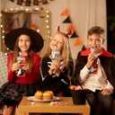 Halloween Ghost Glass Cups,18oz Glass Cup with Lid & Straw, Spooky Gifts for Halloween Lovers