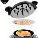 Chicken Shredder Meat Shredder Tool Twist Large - Chicken Breast Shredder Tool with Stainless Steel Spikes Shredding Tool for Shredded Chicken Beef Pork Kitchen Gadgets Essentials (Black&Black)