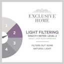 EXCLUSIVE HOME Loha Light Filtering Rod Pocket Tie Up Shade, 54"x63", Winter, Includes one (1) tie-up shade that measures 54"W x 63"L. It features four ties to tie it up for a ruching effect or leave it untied for added privacy.