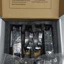 Front and Rear Ceramic Brake Pads Kits with Hardware Set, Compatible with 2014 2015 2016 2017 2018 2019 2020 2021 2022 Jeep Cherokee With Dual Piston Front Caliper (D1734, D1843)