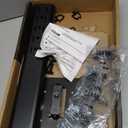 Universal Swivel TV /Table Top TV Stand for 19 to 43 inch TVs with 90 Degree Swivel, 4 Level Height Adjustable, Heavy Duty Tempered Glass Base, Holds up to 99LBS HT02B-001