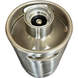 64oz Commercial Beer Keg 2L American Barrel Keg with D System Sankey Valve for Craft and Draft Beer