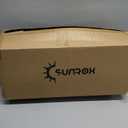 SUNROX DryFast Foam Outdoor Chair Cushion with DryMesh Drainage, All-Weather FadeShield Water Resistant Patio Furniture Cushions, Ultra Durable Patio Chair Cushions 19"x19", 4 Pack Heather Grey