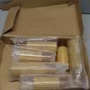 Flickering Flameless Candles Battery Operated with Remote and 2/4/6/8 H Timer Acrylic Led Pillar Candles, Pack of 9, With Realistic 3D Wick Candles for Home Decor(Gold)