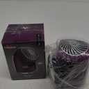 Vornado Flippi V6 Compact Air Circulator Fan, Quiet Portable Travel Fan for Desk or Bedroom, Adjustable Head, 2 Speeds, Plum