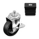 G515-0082-W1 Grill Wheel G408-0036-W1 Caster Socket Grill Replacement Parts for Charbroil Locking Caster Wheels 463243518 463342119 463245917 Thermos 461246804 Kenmore 415.16123801 3 Wheel 1 Pack