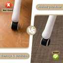 Office Chair Mat for Hardwood Floor, 59 x 48 inches Heavy Duty Rattan-Like Woven Desk Chair Mat, Non-Slip Floors Protector for Computer Chair