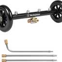 Westinghouse Universal 16" Pressure Washer Undercarriage Cleaner and Water Broom Attachment - 4400 PSI, 1/4" Connector - for Gas and Electric Pressure Washers