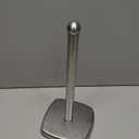 DAWNER SecureGrip Stainless Steel Paper Towel Holder Countertop, Paper Towel Stand, Dual-Weighted Suction Base for Kitchen & Bathroom (Brushed Nickel)