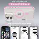 Magnetic for iPhone 17 Case, Built-in Screen Protector Pink