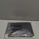 Smiry Rectangle Tablecloth, Elastic Fitted Flannel Backed Vinyl Tablecloths for 6ft Folding Tables, Waterproof Wipeable Table Covers for Indoor, Outdoor, Picnic and Camping (Black, 30"x72")