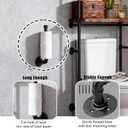 Wall Mount Industrial Paper Towel Holder, Heavy-Duty Retro Country Paper Towel Holder for Kitchen, Bathroom, Bedroom, and Outdoor Use, Black, 13 Inch (1 Pack)