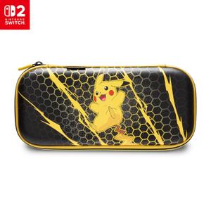 PowerA Slim Case for Nintendo Switch 2 - Pikachu Storm, Officially Licensed, Protective Case, Holds 10 Game Cards, Padded Screen Protector, Built-in Play Stand