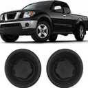 Fog Light Hole Cover Compatible with Nissan Frontier 2005-2019, Left & Right Side Grille Bezel Fog Light Cover Set, OE Replace# NI1038118, NI1039118 | 615343972909, 615343972572 (A Pair)