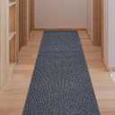 3X6ft Runner Rugs with Rubber Backing, Non Slip Indoor Outdoor Carpet Runner for Hallway Custom Size Floor MatWashable Area Rugs for Entryway Balcony Patio Kitchen Garage Stair Laundry